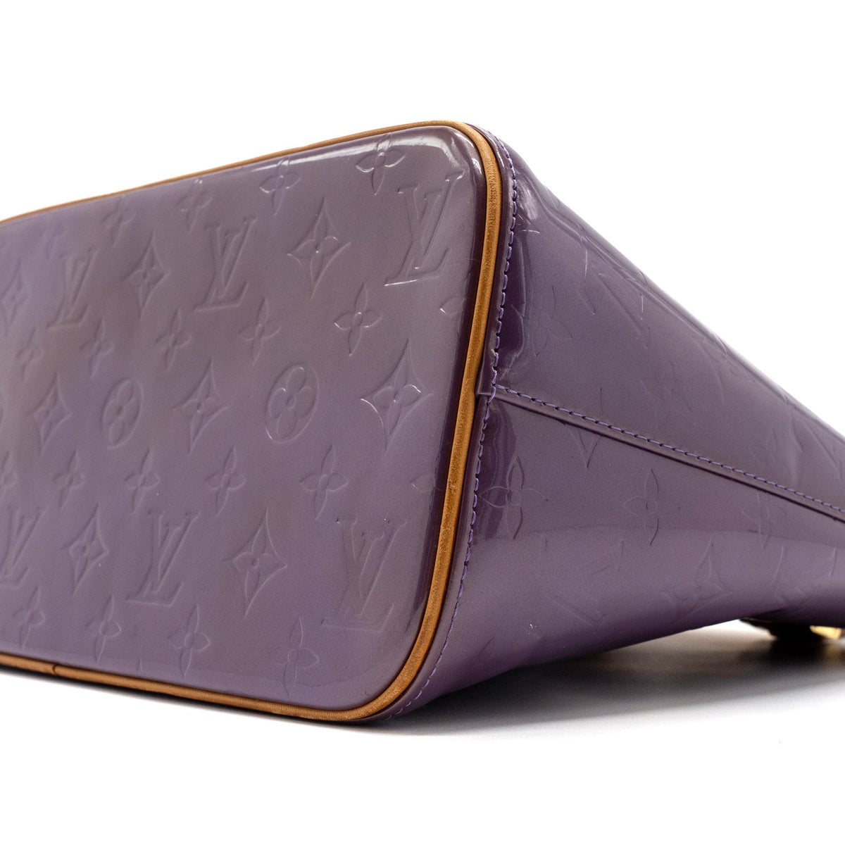 LOUIS VUITTON VINTAGE HOUSTON BAG PATENT PURPLE GHW