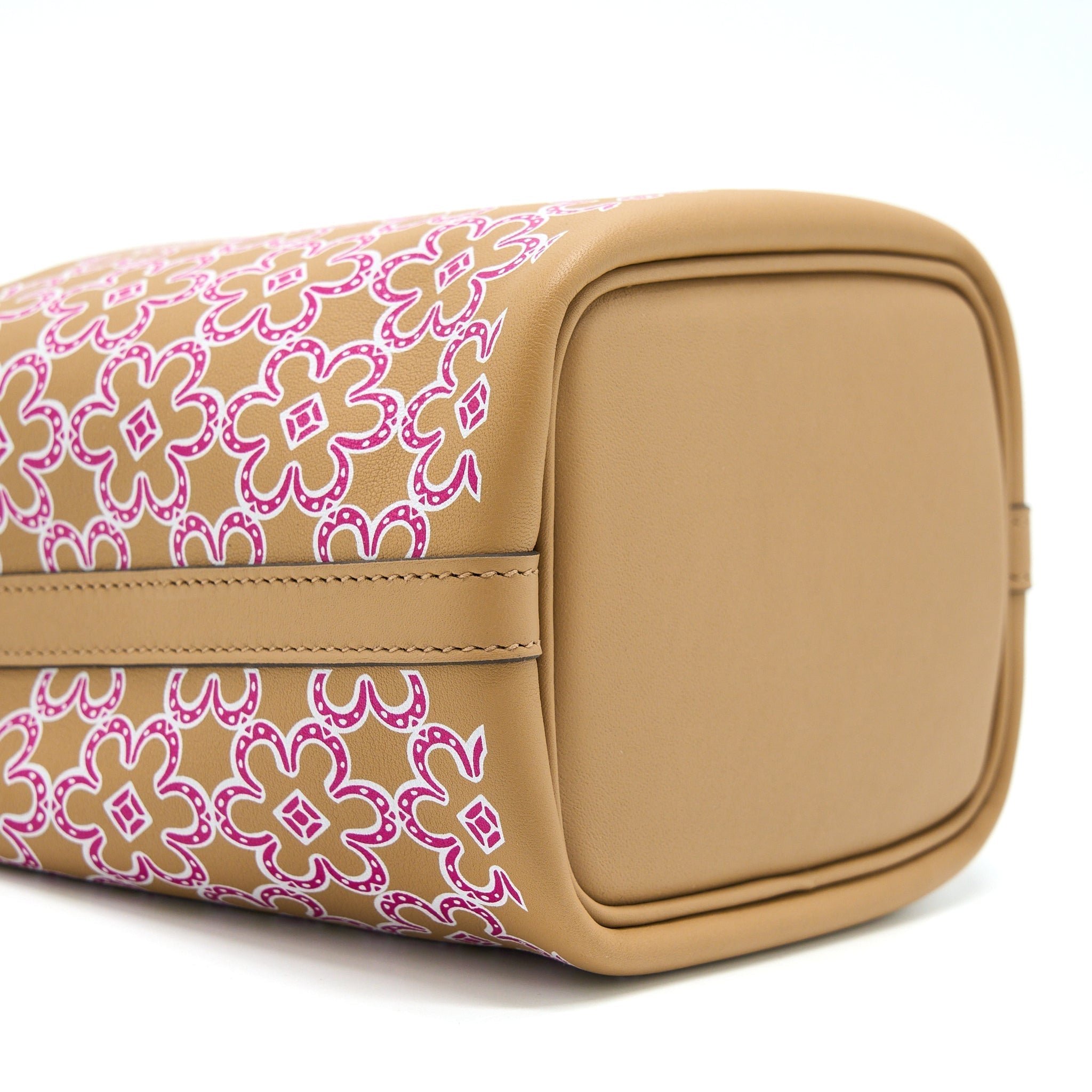 HERMES MICRO LUCKY DAISY PICOTIN 14 SWIFT CHAI/ROSE/BLANC SHW