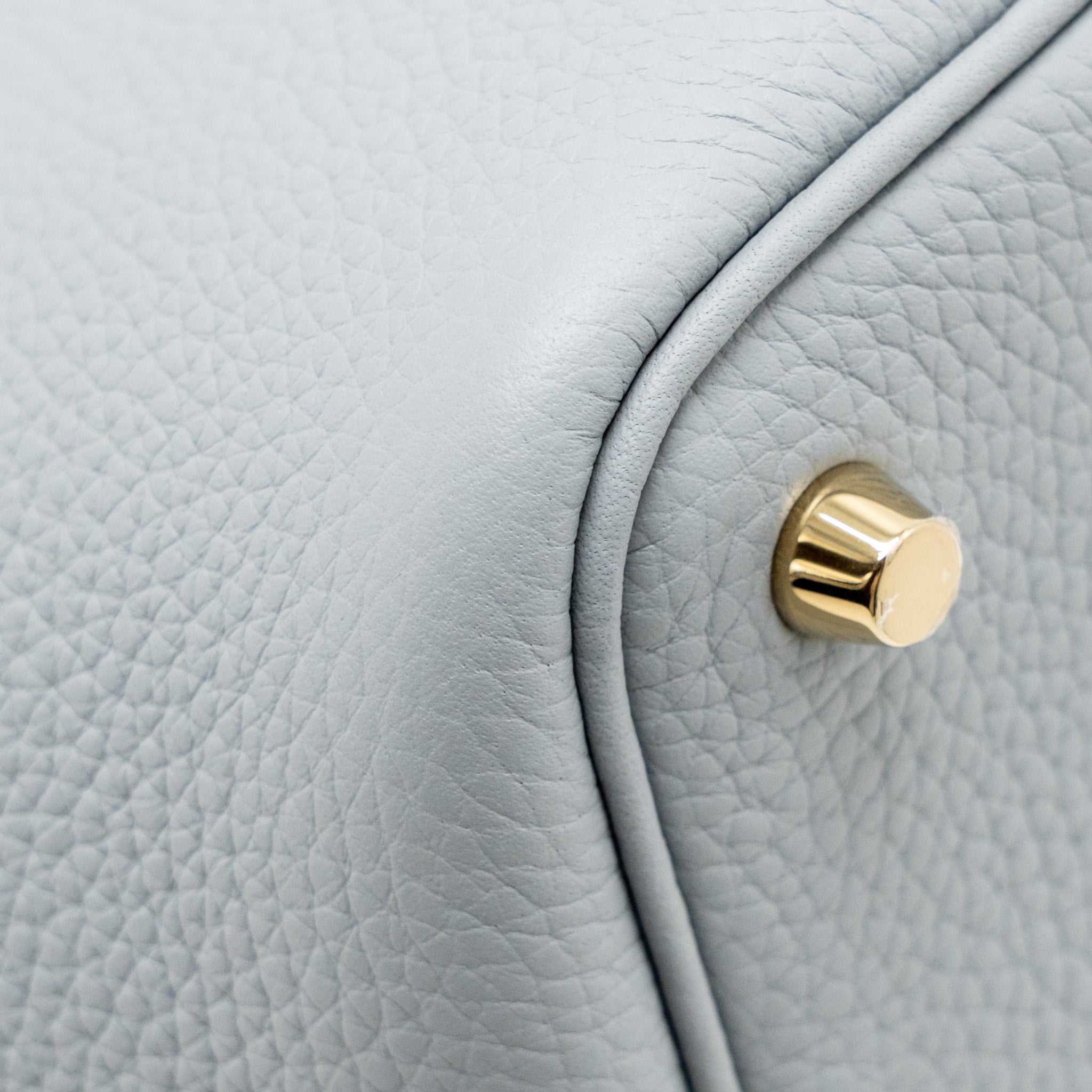 HERMES PICOTIN 18 LOCK BAG CLEMENCE GRIS PANTIN LGHW