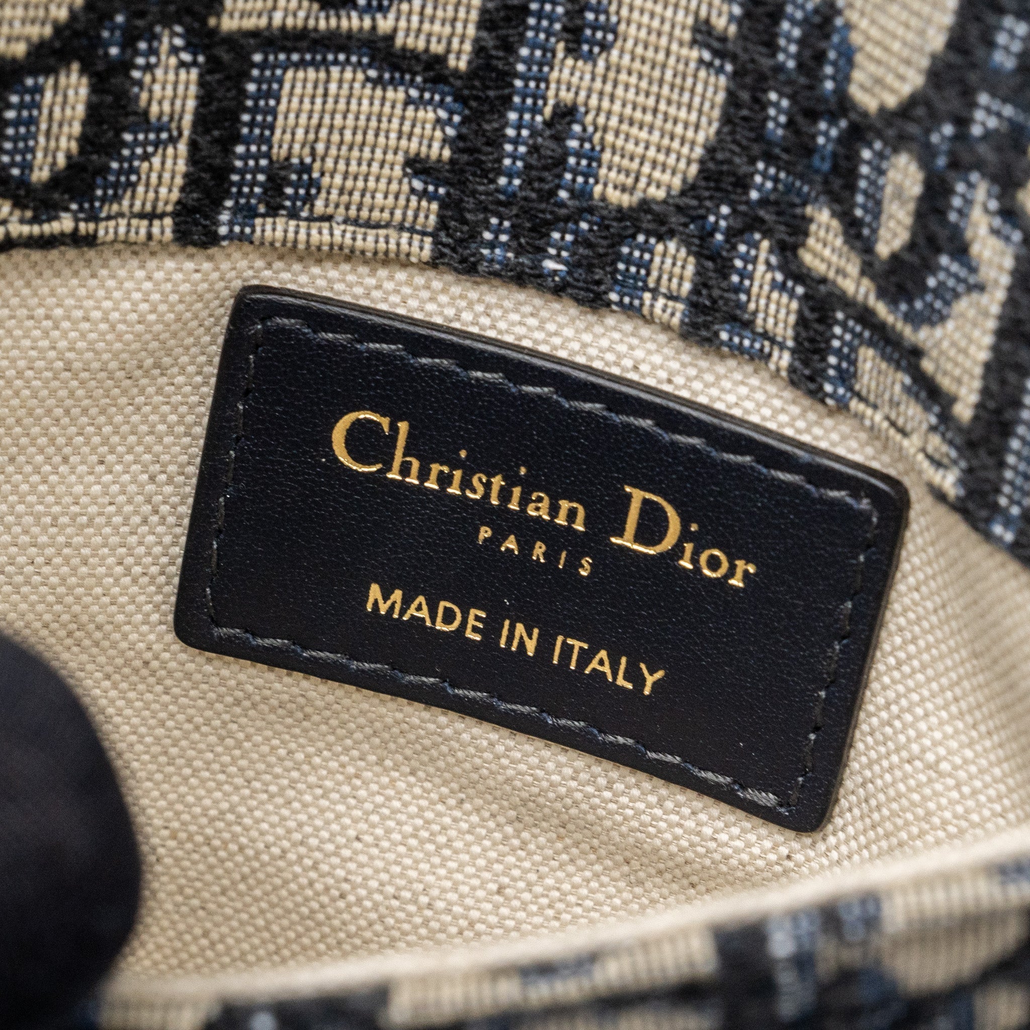 DIOR SADDLE BELT BAG BLUE DIOR OBLIQUE JACQUARD GHW