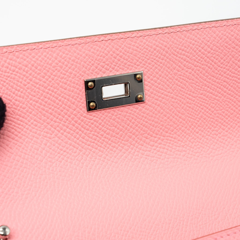 HERMES KELLY TO GO EPSOM 1Q ROSE CONFETTI SHW