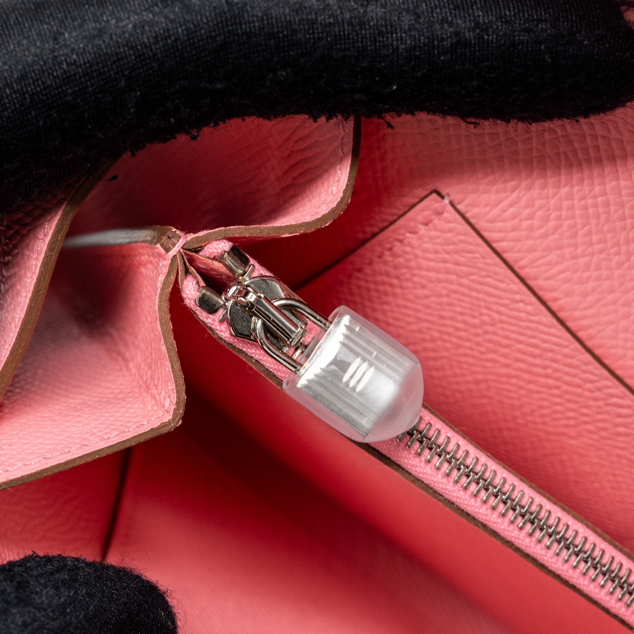 HERMES KELLY TO GO EPSOM 1Q ROSE CONFETTI SHW