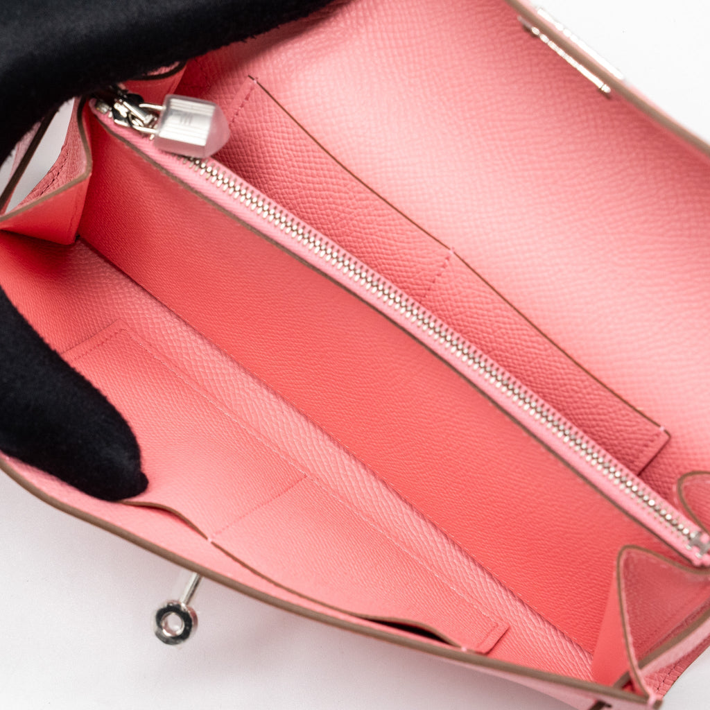 HERMES KELLY TO GO EPSOM 1Q ROSE CONFETTI SHW