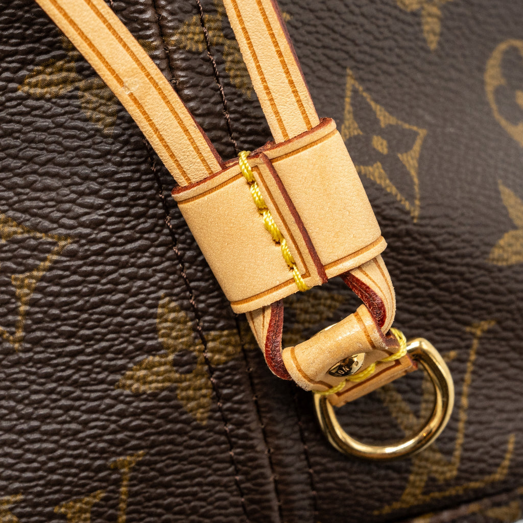 LOUIS VUITTON NEVERFULL MM MONOGRAM CANVAS GHW