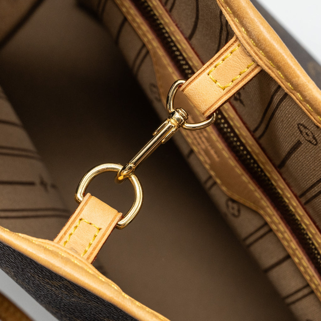 LOUIS VUITTON NEVERFULL MM MONOGRAM CANVAS GHW