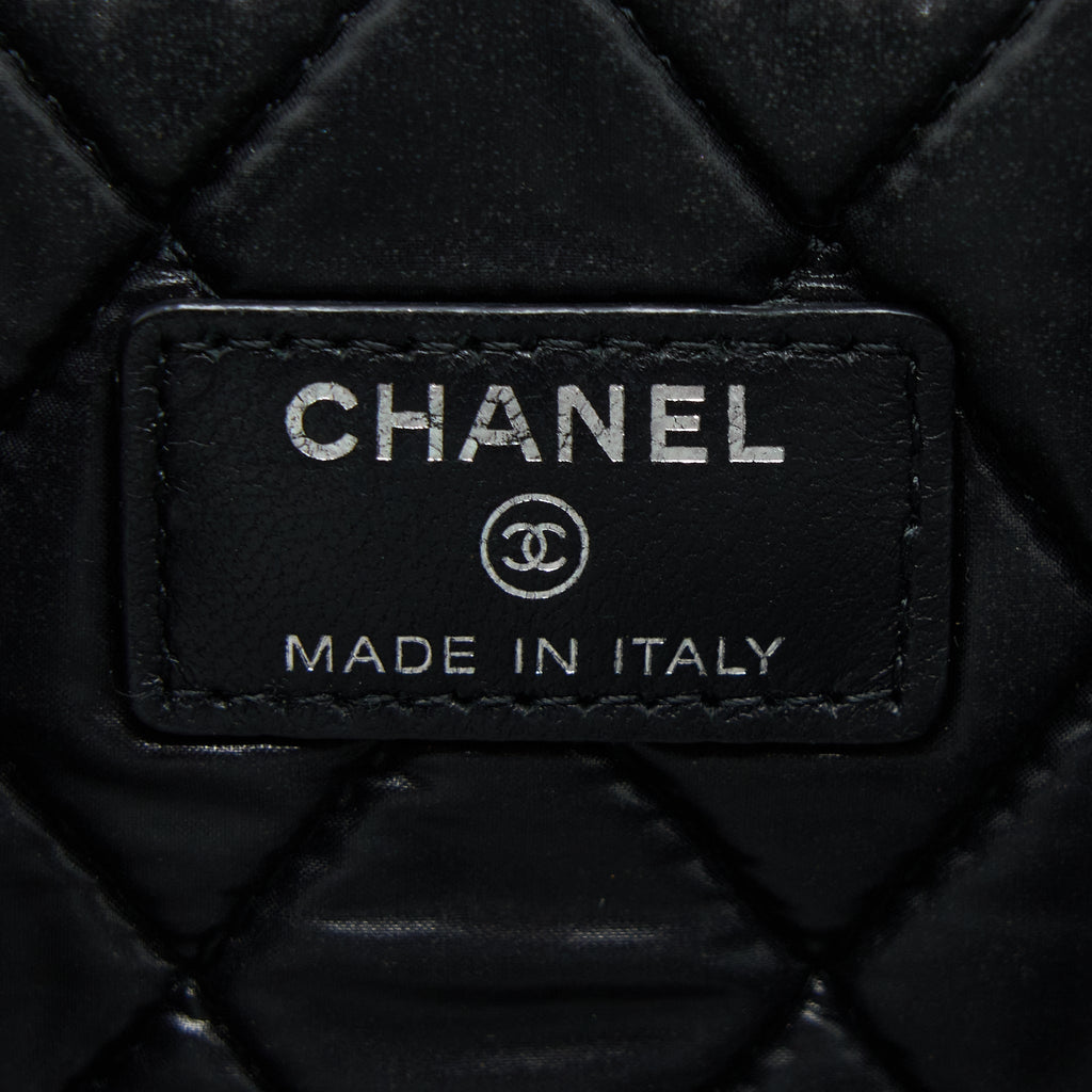 CHANEL BOY CLUTCH LAMBSKIN BLACK SHW