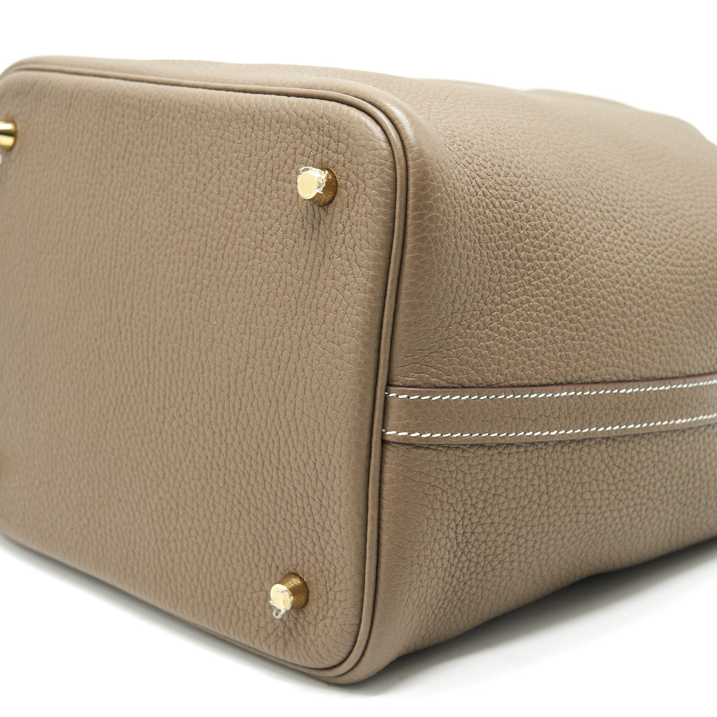 HERMES PICOTIN 22 ETOUPE GHW