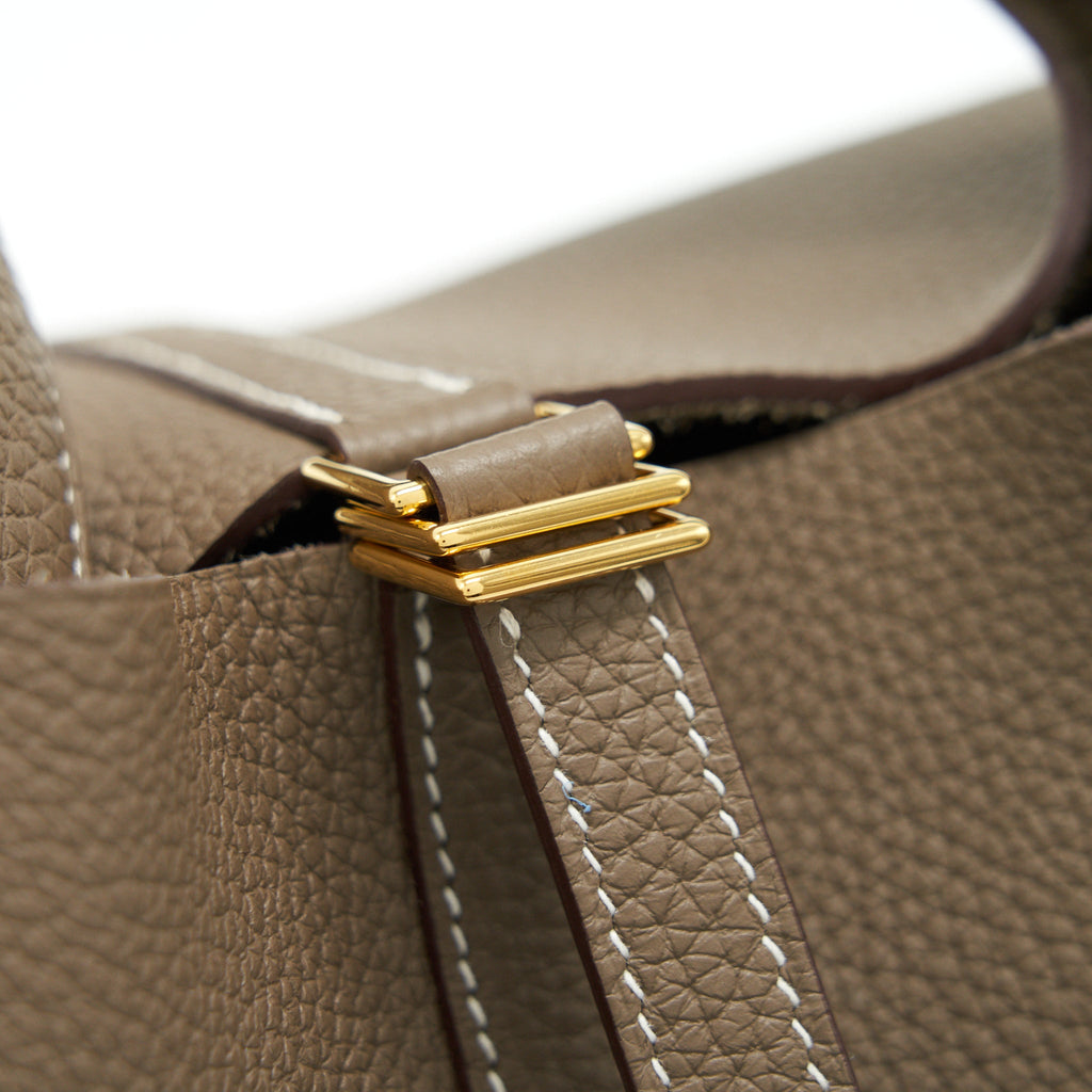 HERMES PICOTIN 22 ETOUPE GHW