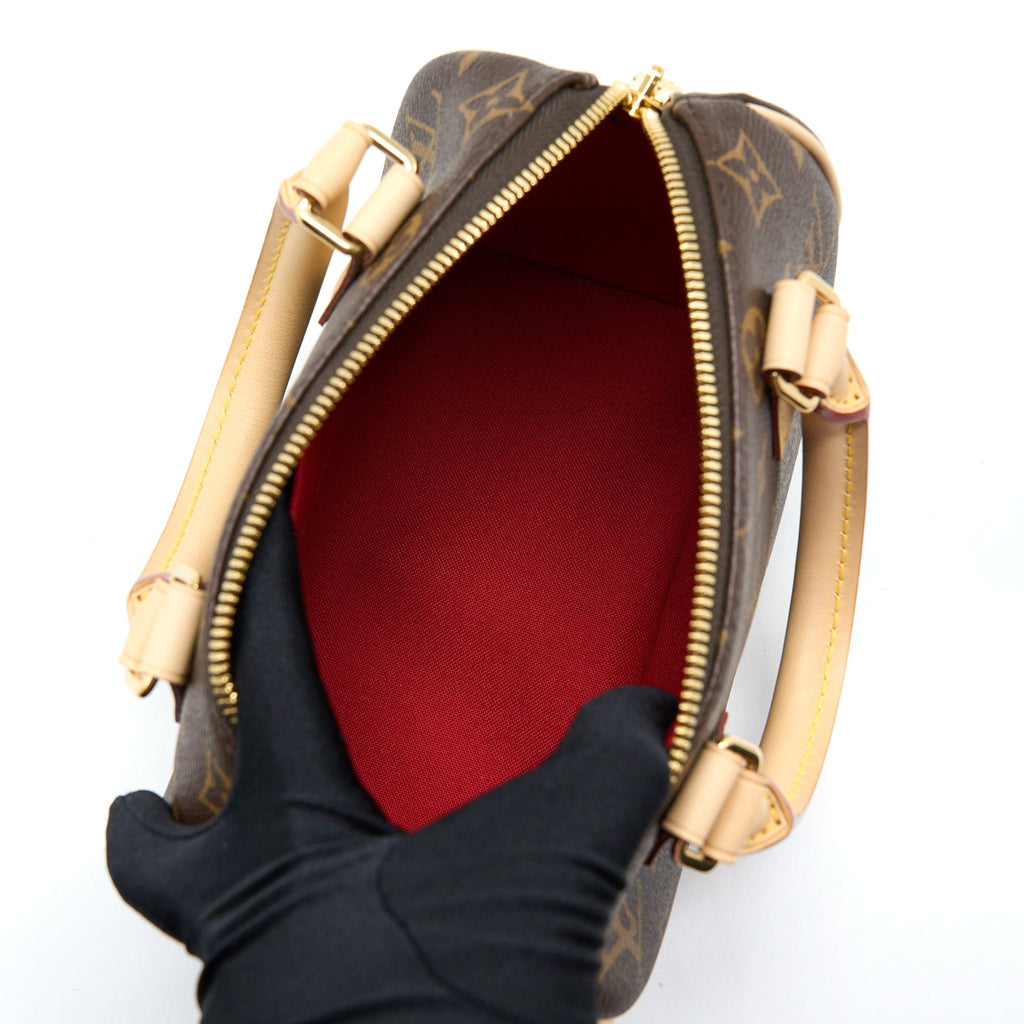 LOUIS VUITTON SPEEDY BANDOULIERE 20 MONOGRAM CANVAS/BLACK MULTICOLOUR STRAP