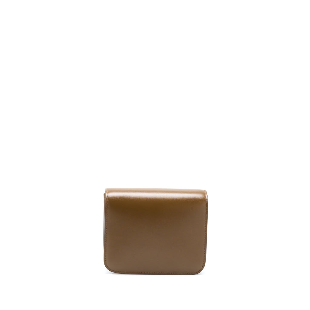 CELINE TEEN CLASSIC BAG IN BOX CALFSKIN CAMEL GHW