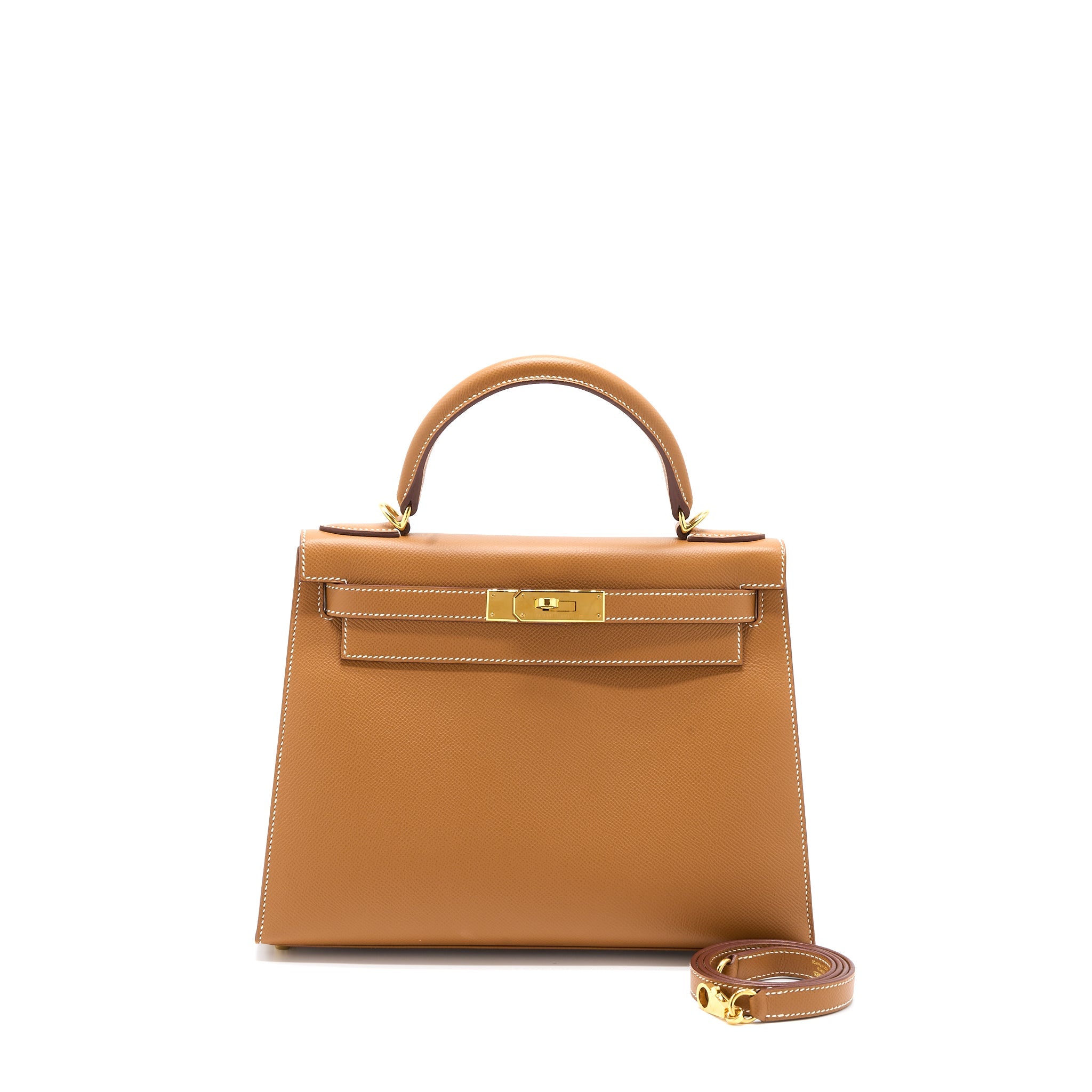 HERMES KELLY 28 EPSOM GOLD GHW