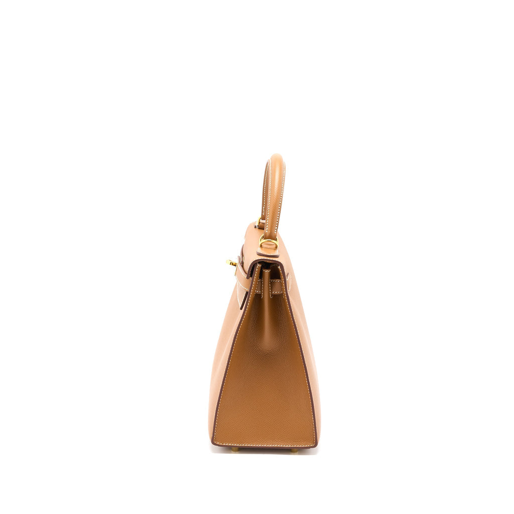 HERMES KELLY 28 EPSOM GOLD GHW