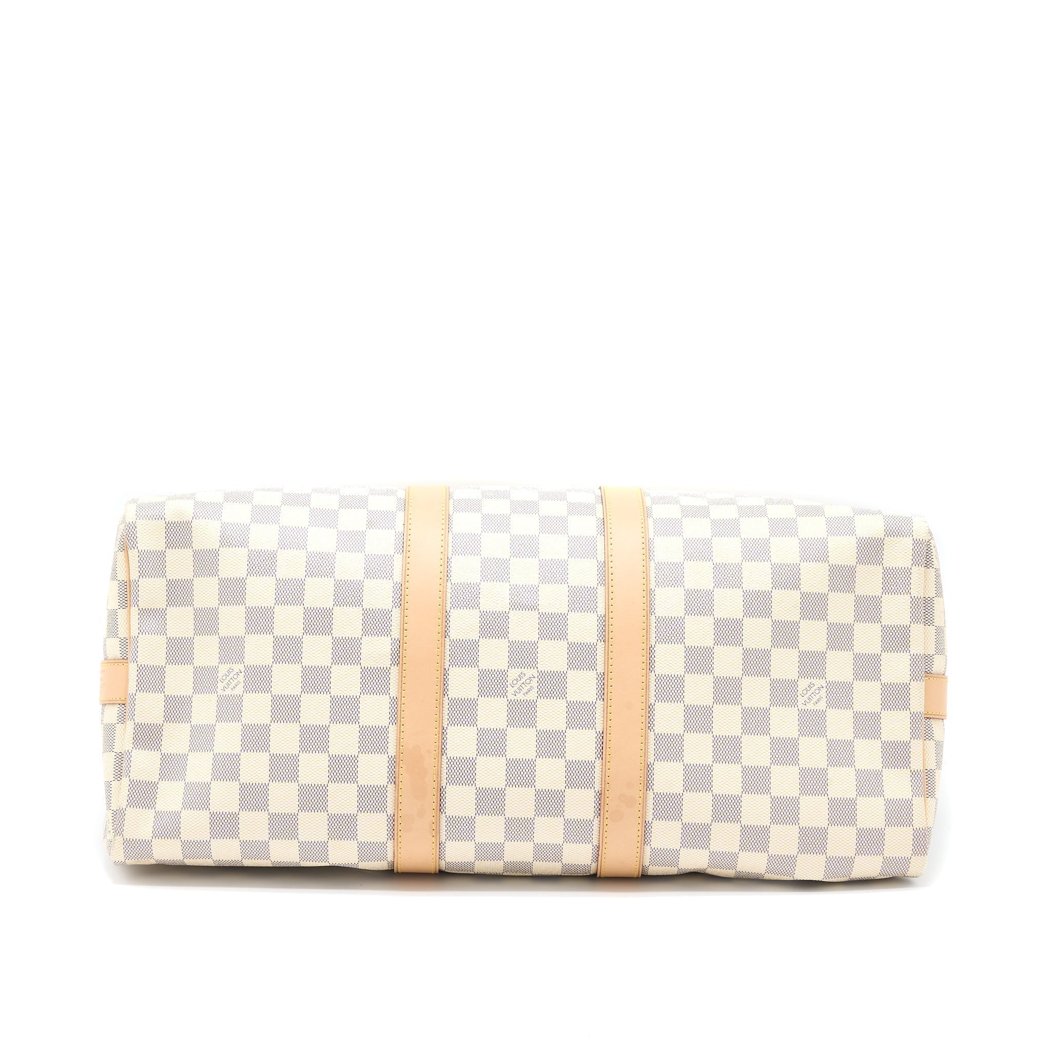 LOUIS VUITTON KEEPALL BANDOULIERE 55 DAMIER AZUR CANVAS GHW