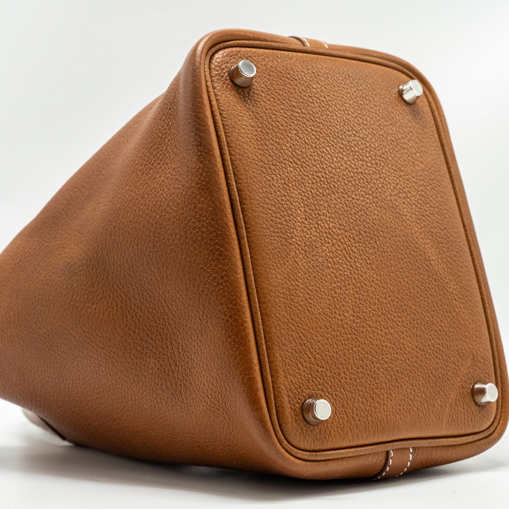 HERMES PICOTIN 18 LOCK BAG BARENIA FAUBOURG FAUVE SHW
