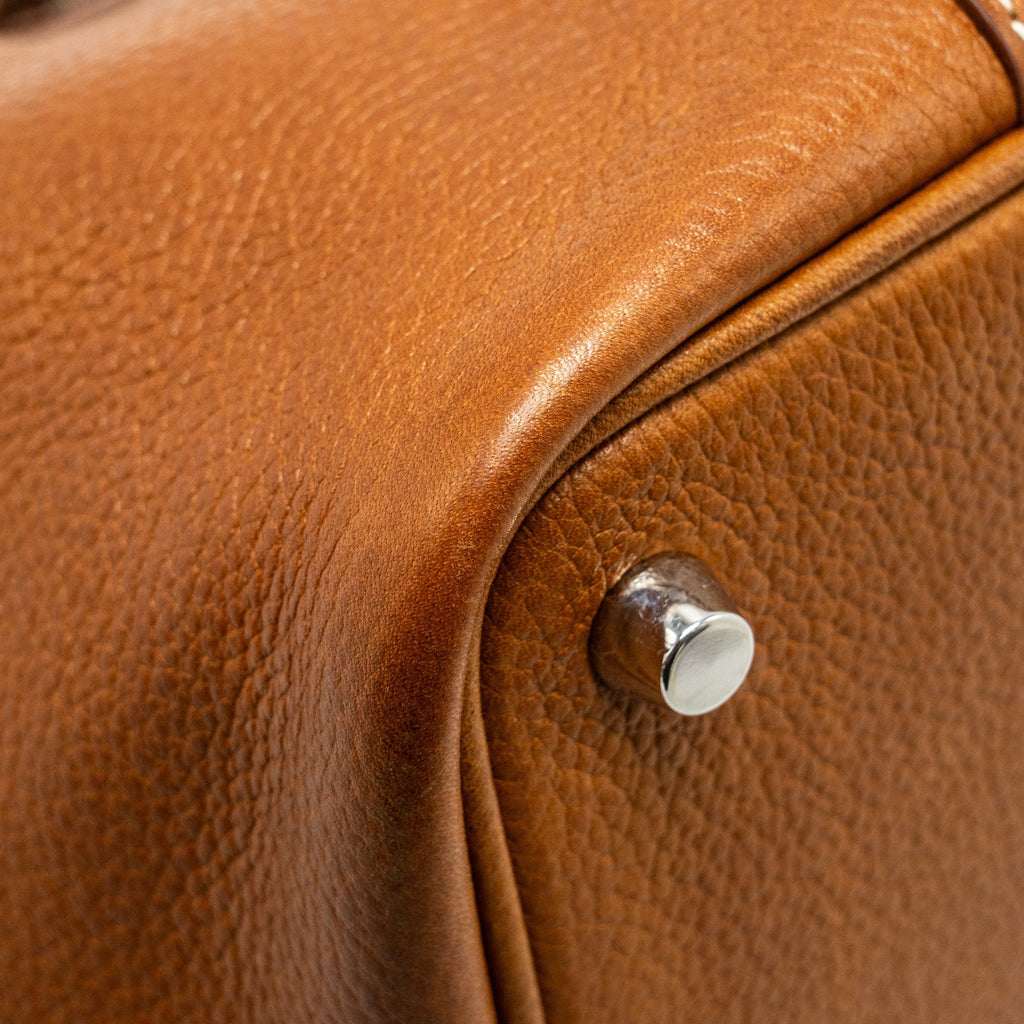 HERMES PICOTIN 18 LOCK BAG BARENIA FAUBOURG FAUVE SHW