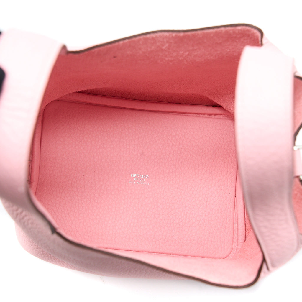 HERMES PICOTIN 18 LOCK BAG CLEMENCE ROSE SAKURA SHW