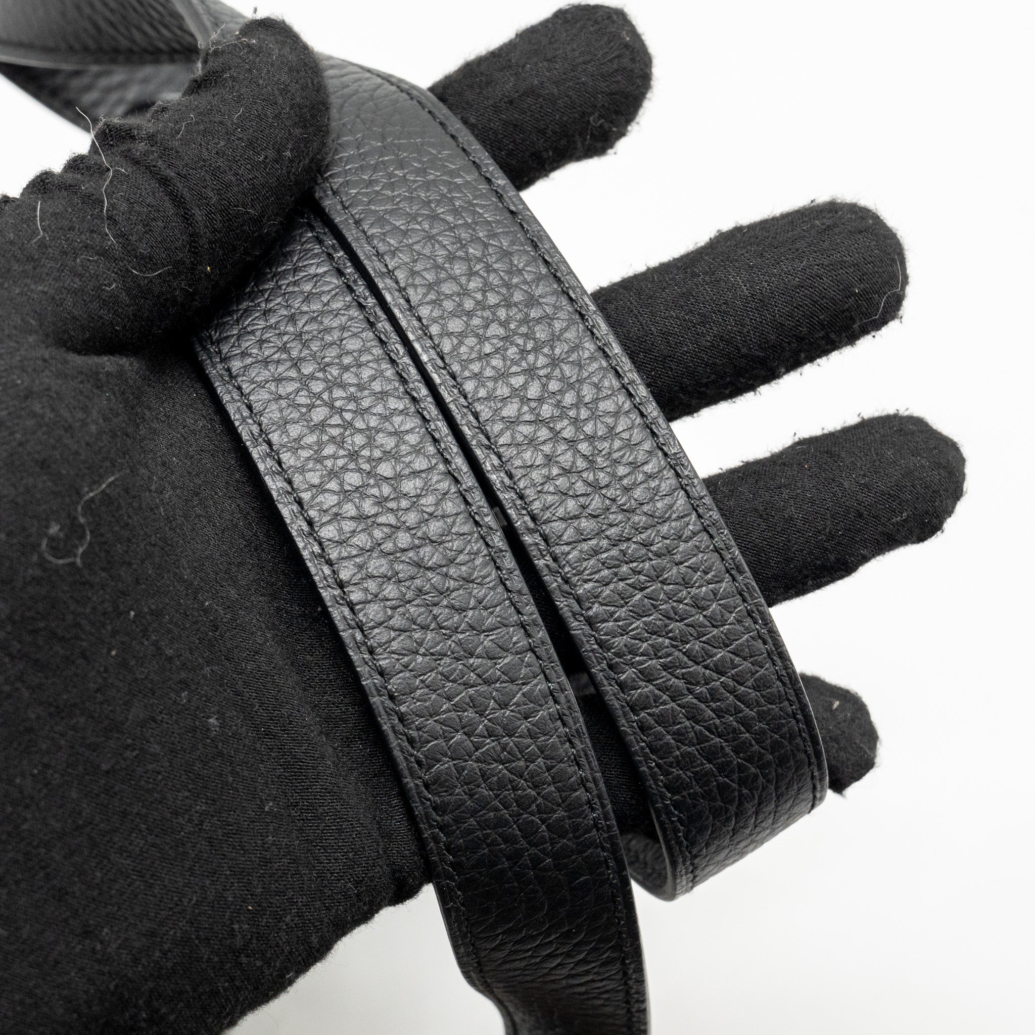 HERMES MINI LINDY II CLEMENCE BLACK GHW