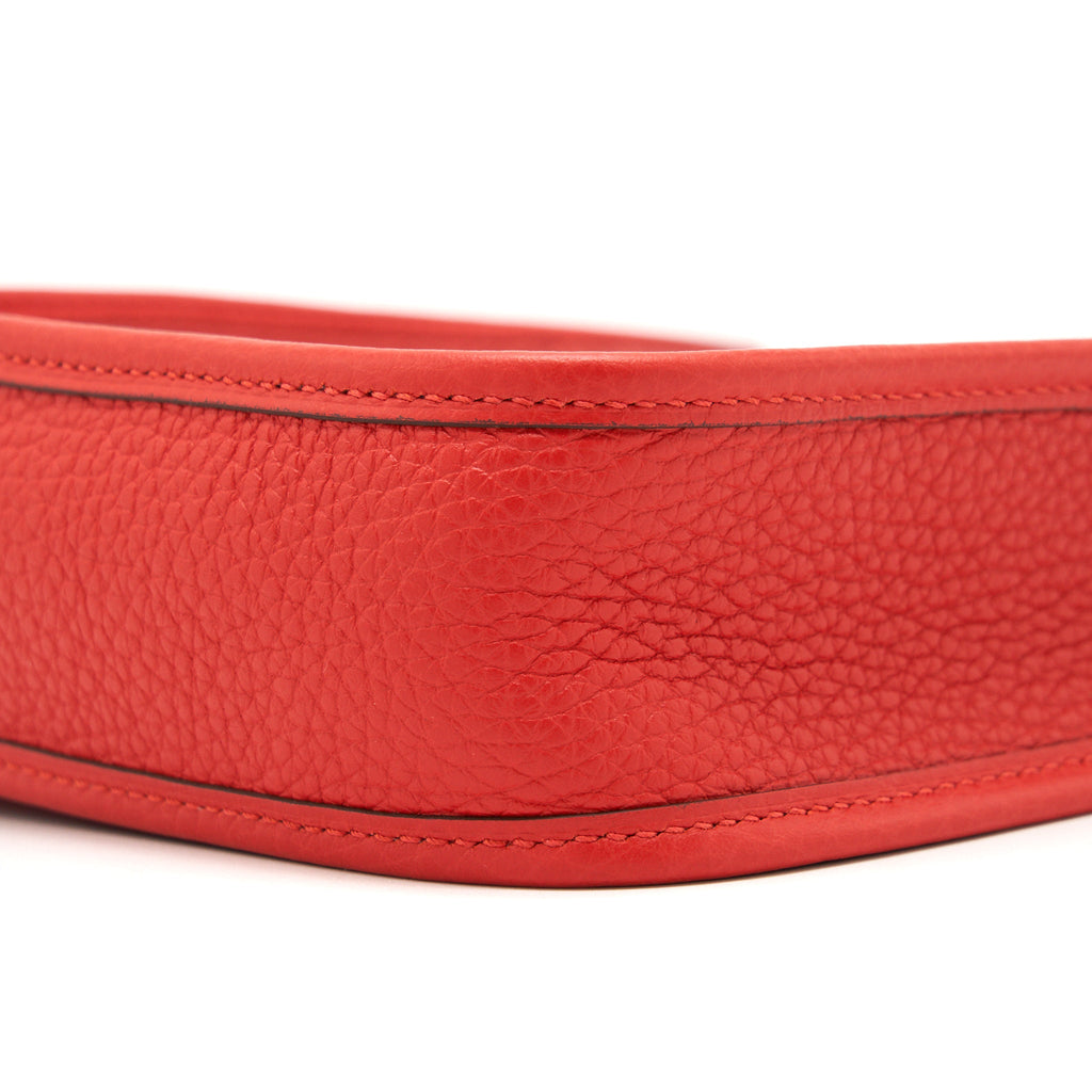 Hermes Mini Evelyne Rouge Tomate SHW