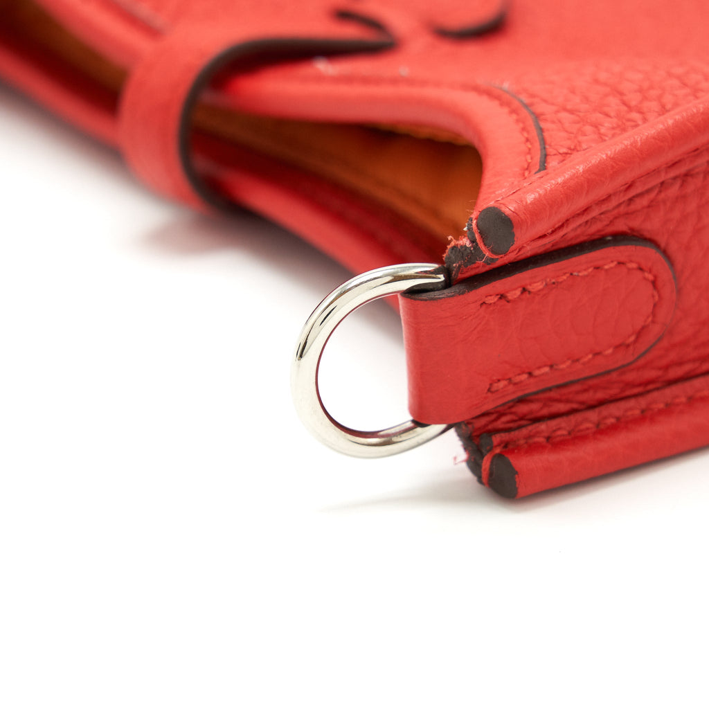 Hermes Mini Evelyne Rouge Tomate SHW