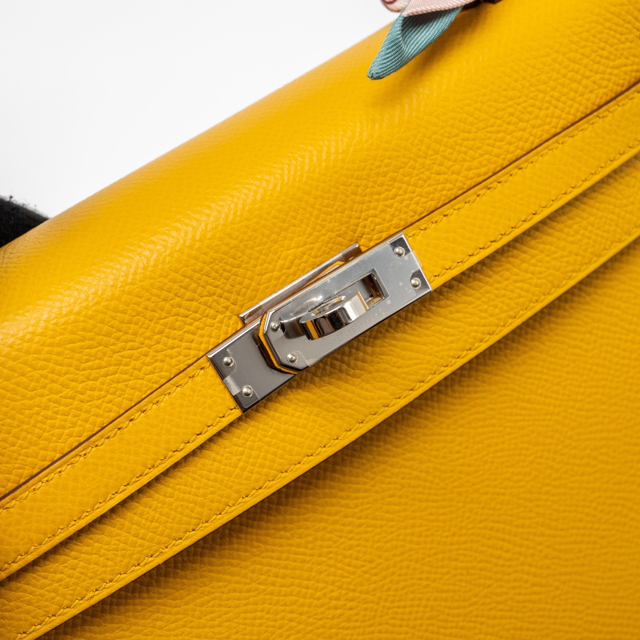 HERMES KELLY 25 EPSOM 9D JAUNE AMBER SHW