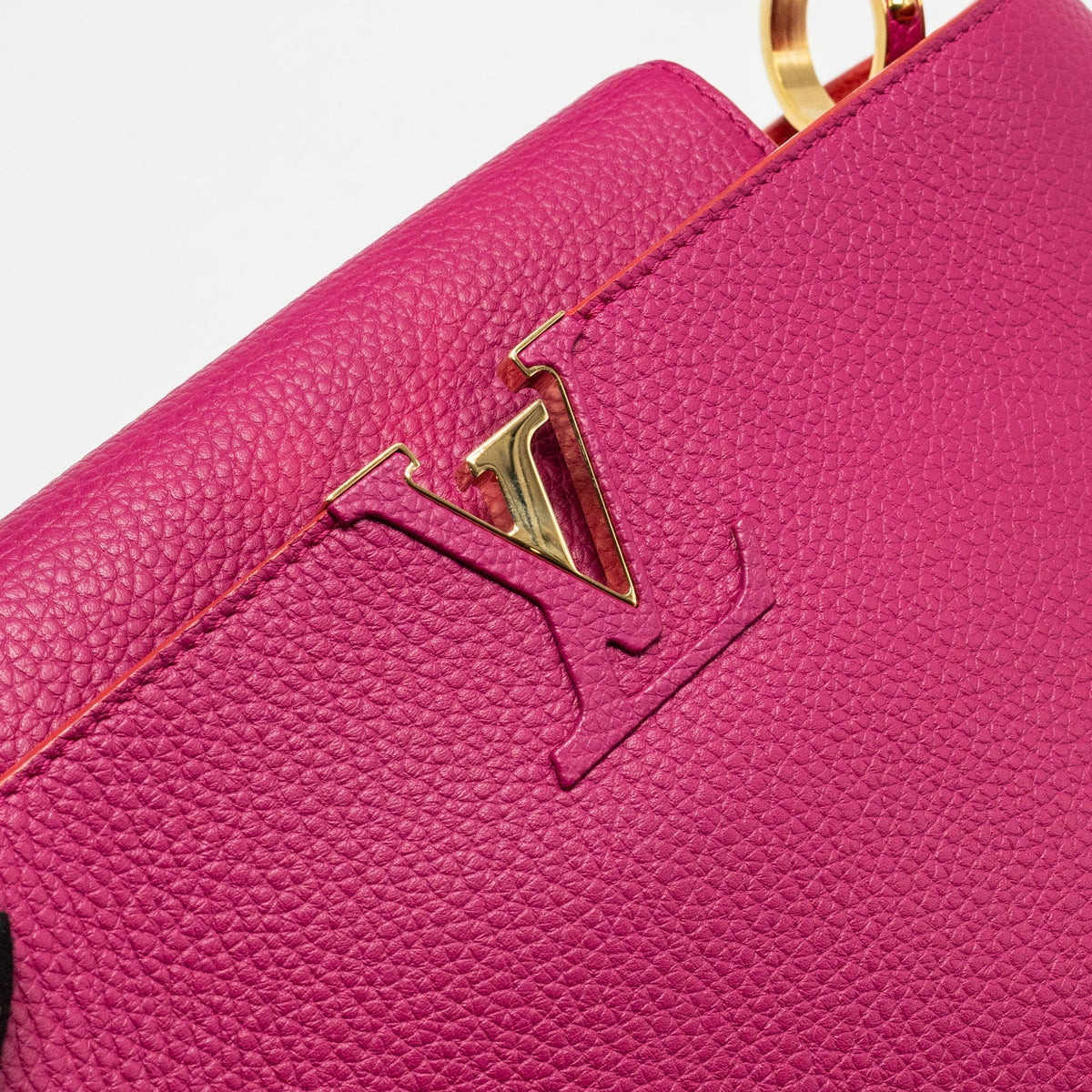 LOUIS VUITTON CAPUCINES GM TAURILLON PINK GHW