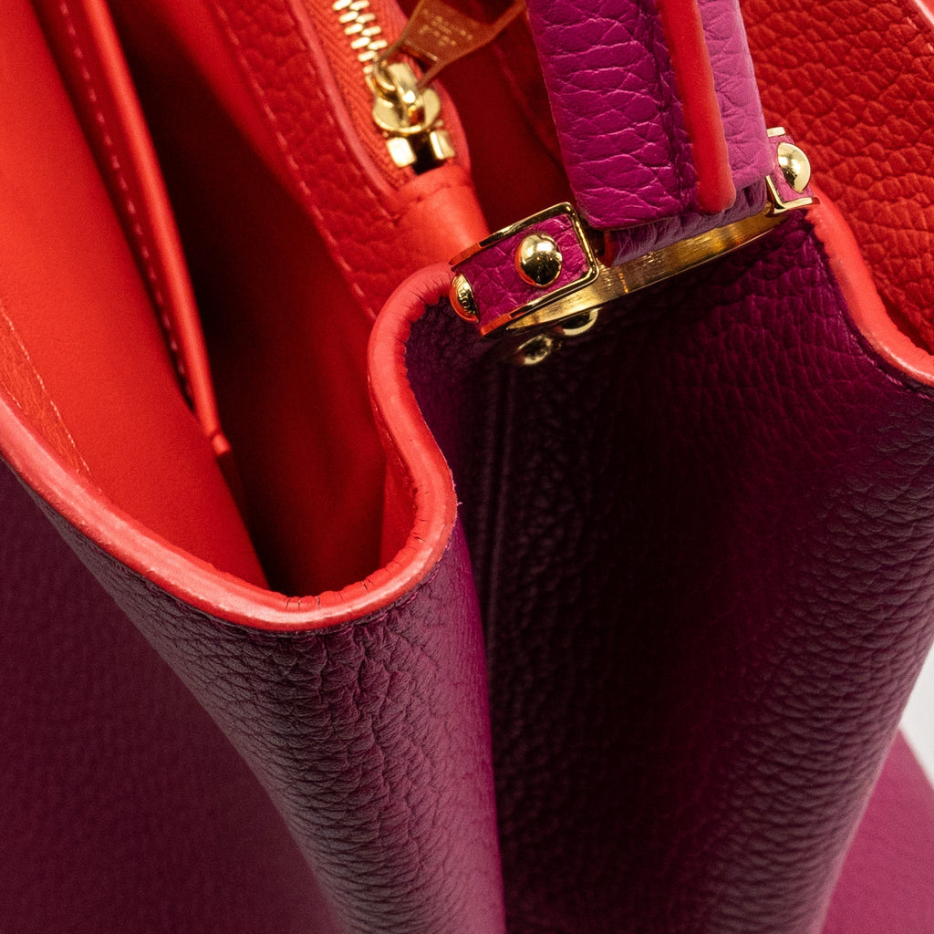 LOUIS VUITTON CAPUCINES GM TAURILLON PINK GHW