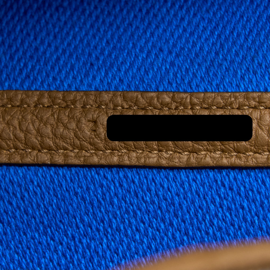 HERMES GARDEN PARTY 36 NEGONDA/CANVAS ECRU/ALEZAN/BLUE BILL SHW