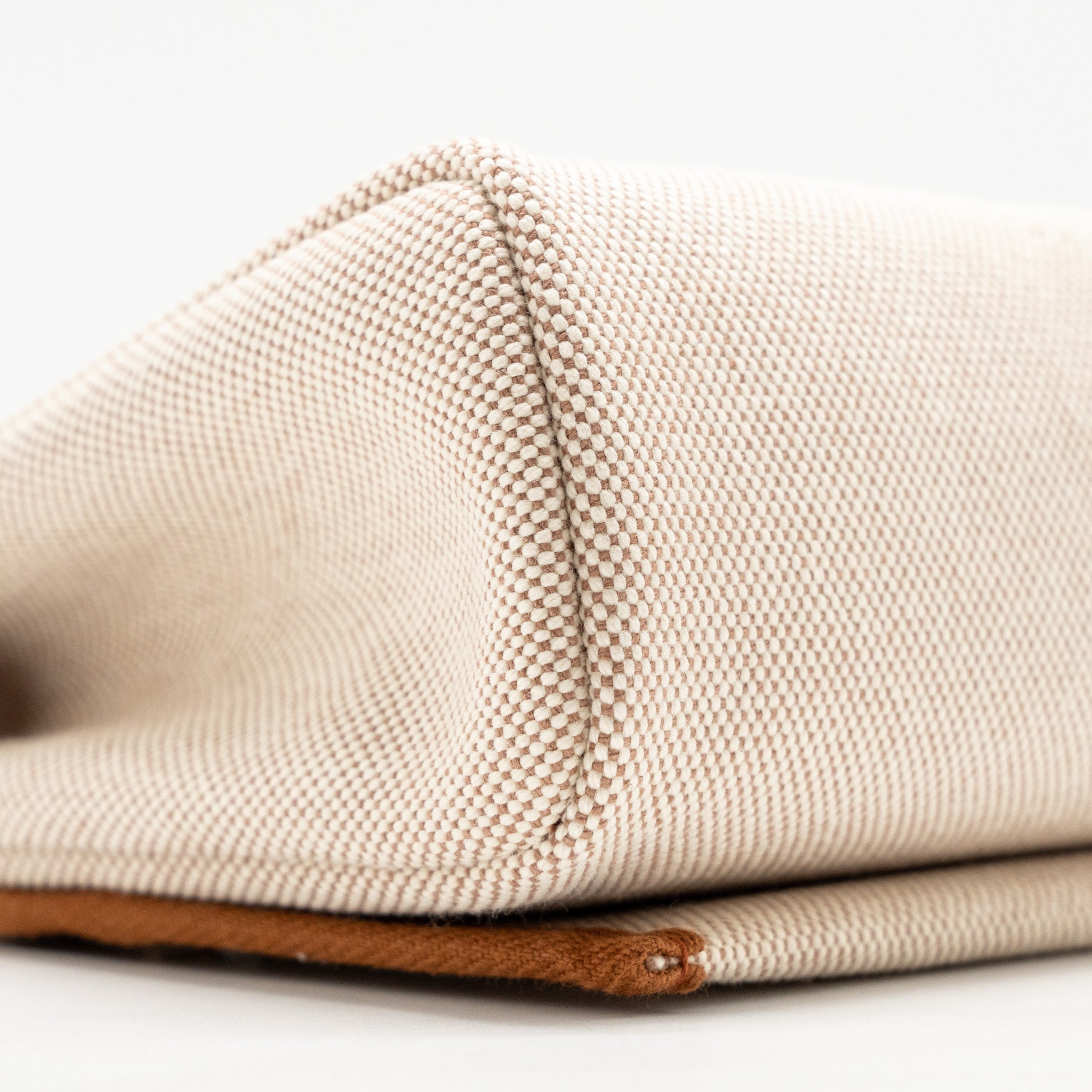 HERMES HERBAG MINI CANVAS/HUNTER LEATHER ECRU-BEIGE/FAUVE GHW