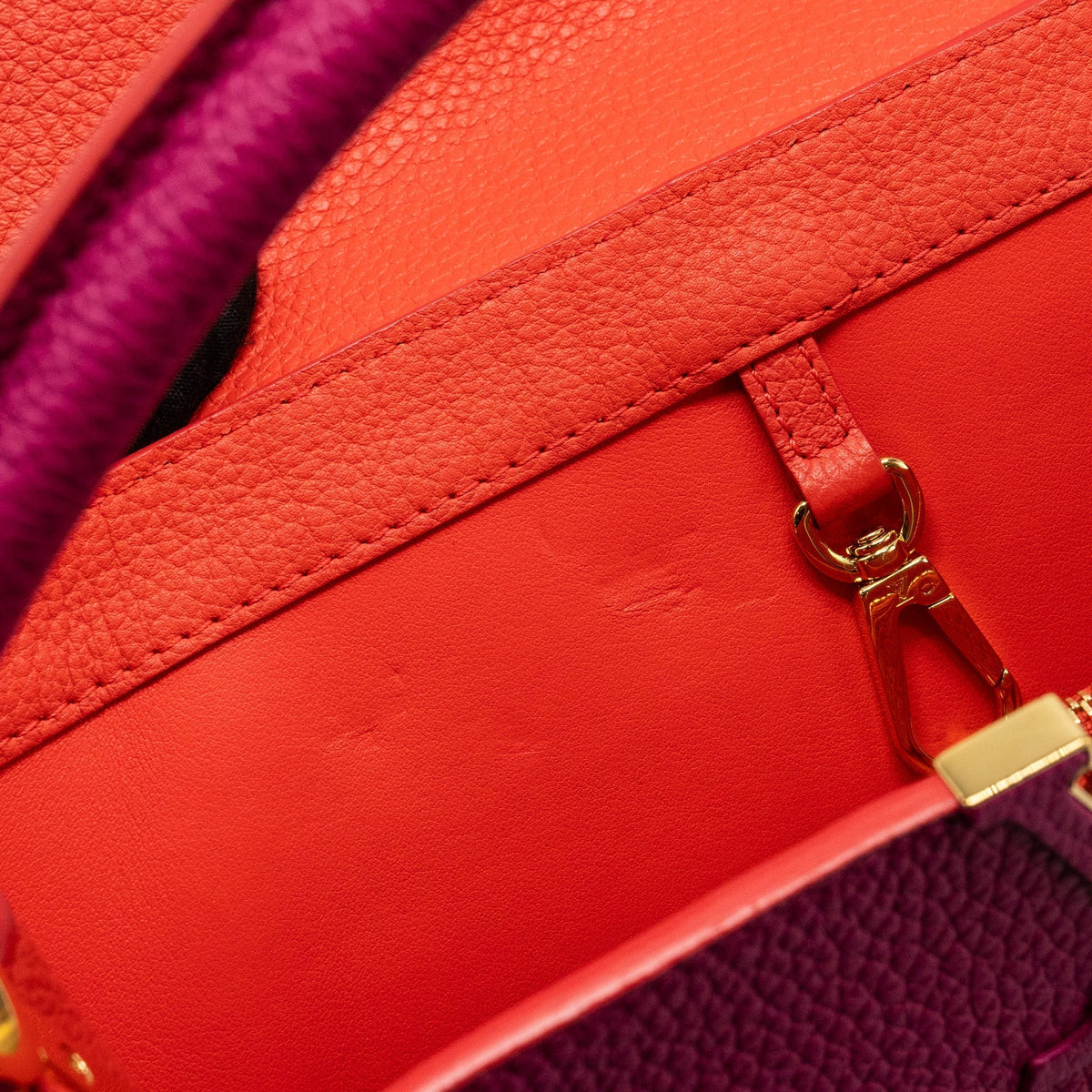 LOUIS VUITTON CAPUCINES GM TAURILLON PINK GHW