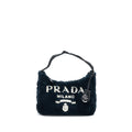 PRADA RE-EDITION 2000 TERRY MINI BAG BLACK/WHITE SHW