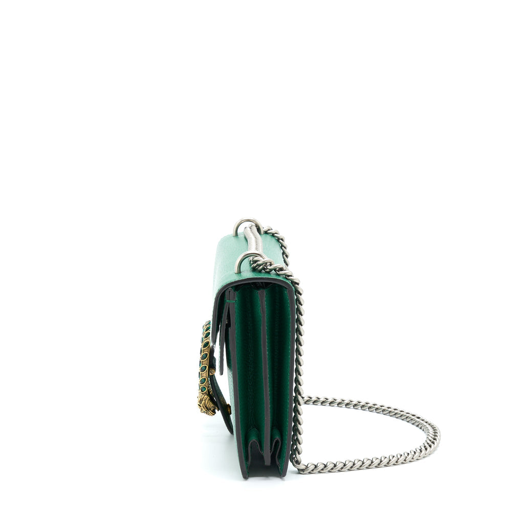 GUCCI SMALL DIONYSUS BAG GREEN MULTICOLOUR HARDWARE