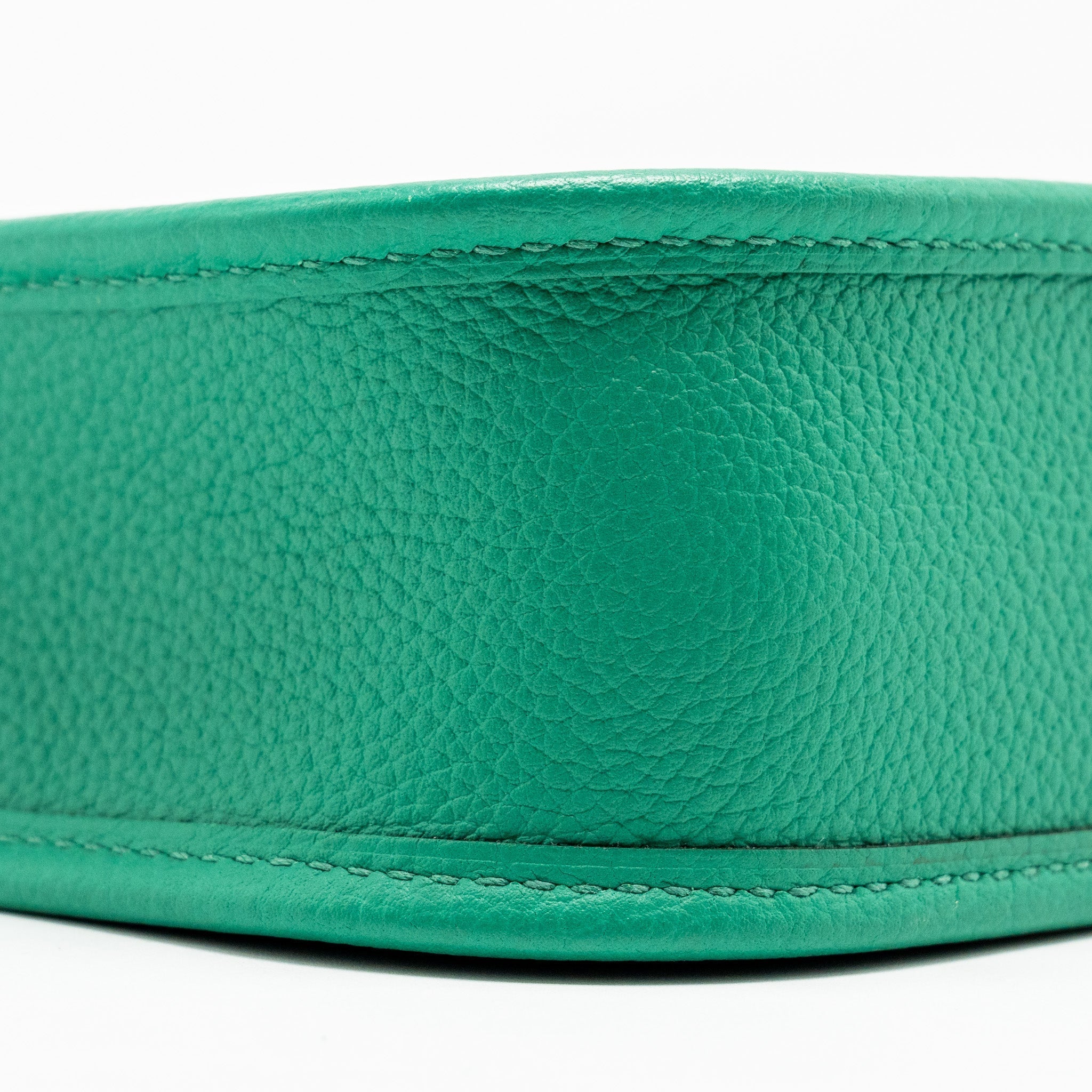 HERMES MINI EVELYNE TAURILLON MAURICE VERT JADE SHW