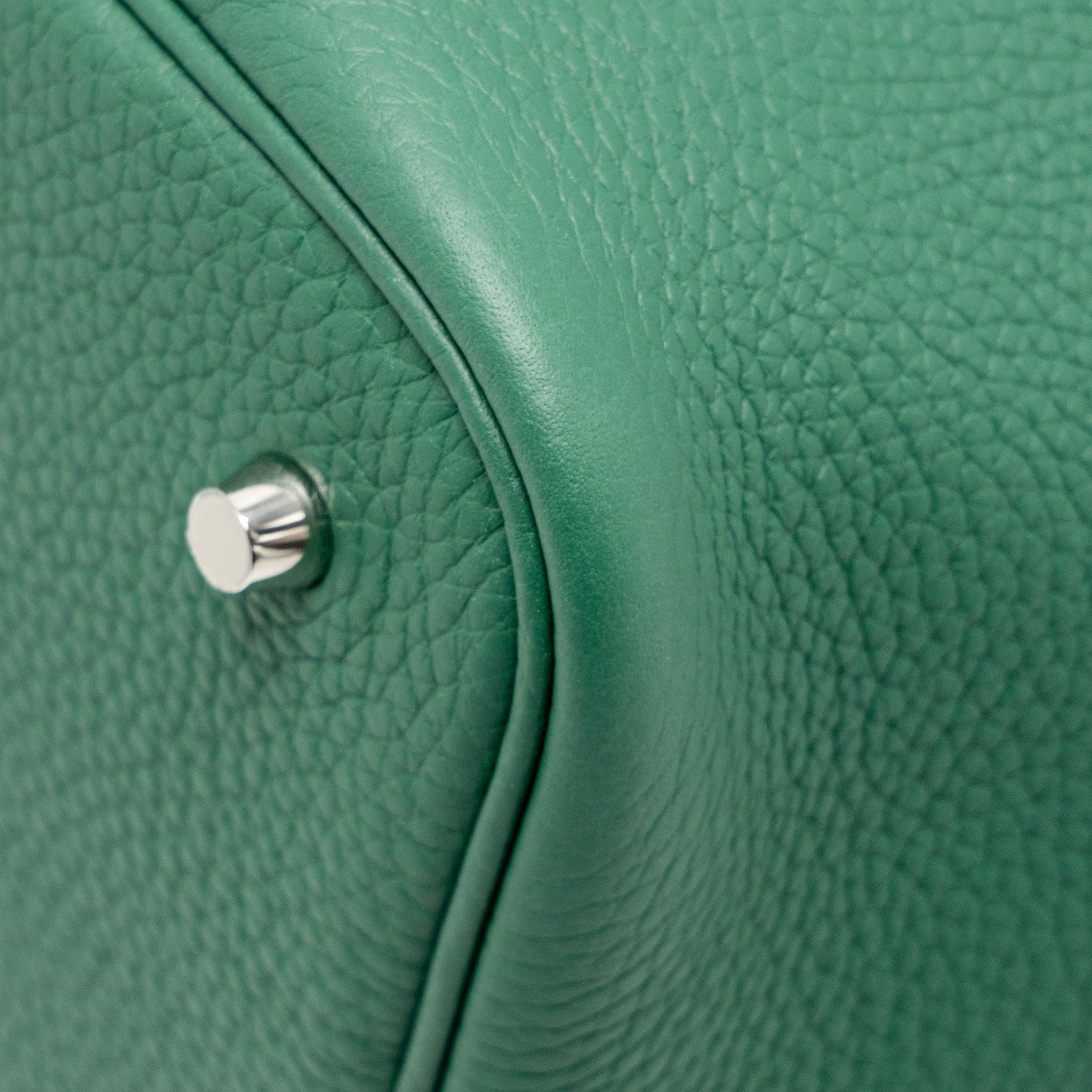 HERMES PICOTIN 22 LOCK BAG CLEMENCE VERT MOYEN SHW