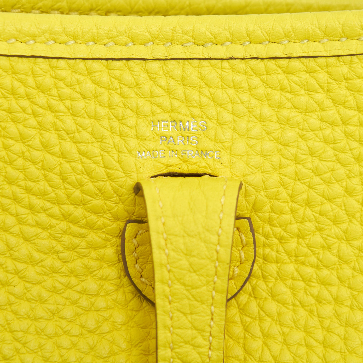 Hermes Mini Evelyne Lime SHW