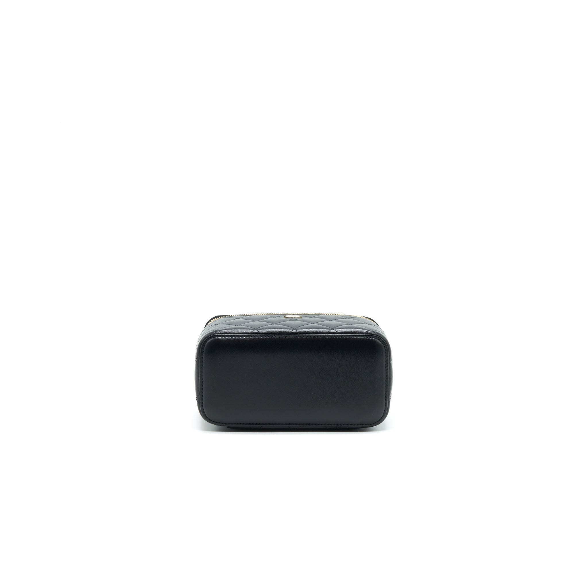 CHANEL SMALL LONG VANITY LAMBSKIN BLACK
