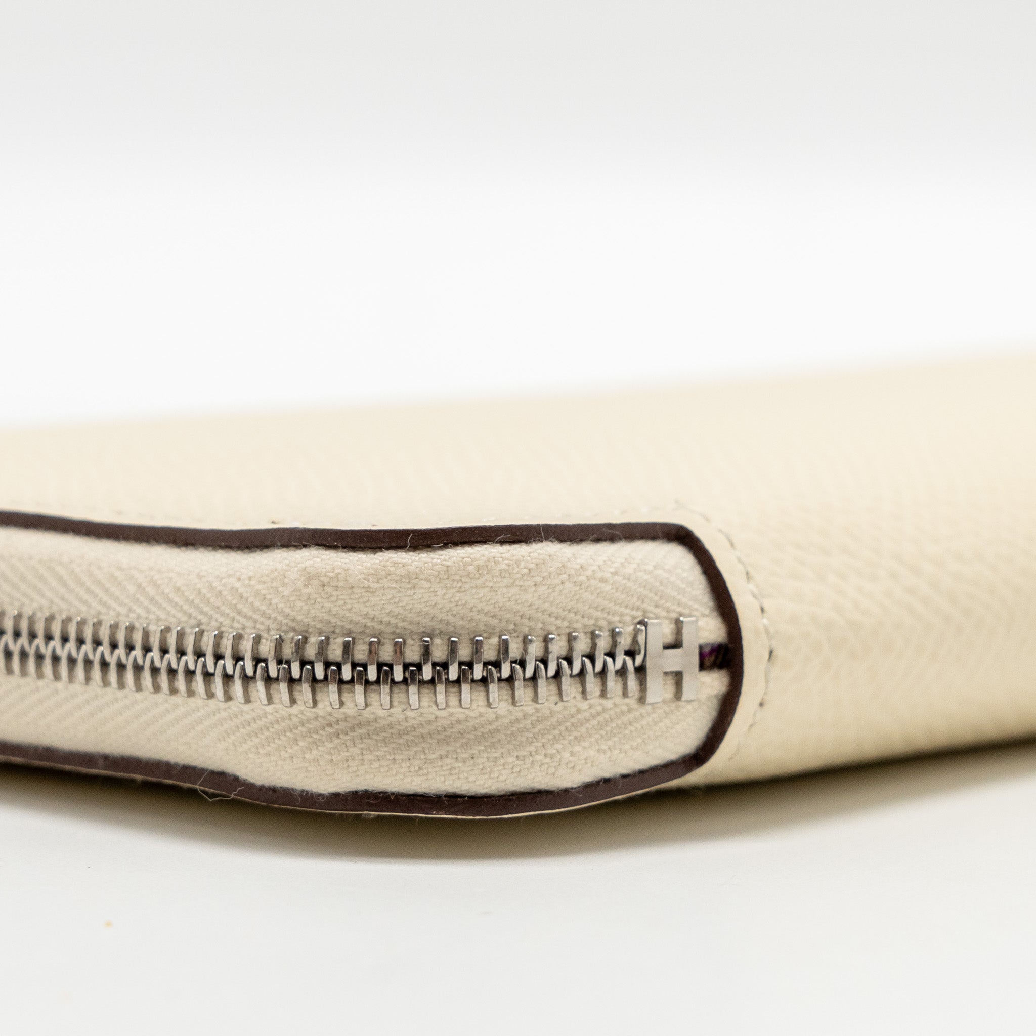 HERMES SILK IN CLASSIQUE LONG WALLET EPSOM/SILK NATA/CHAI-ROSE POURPRE SHW