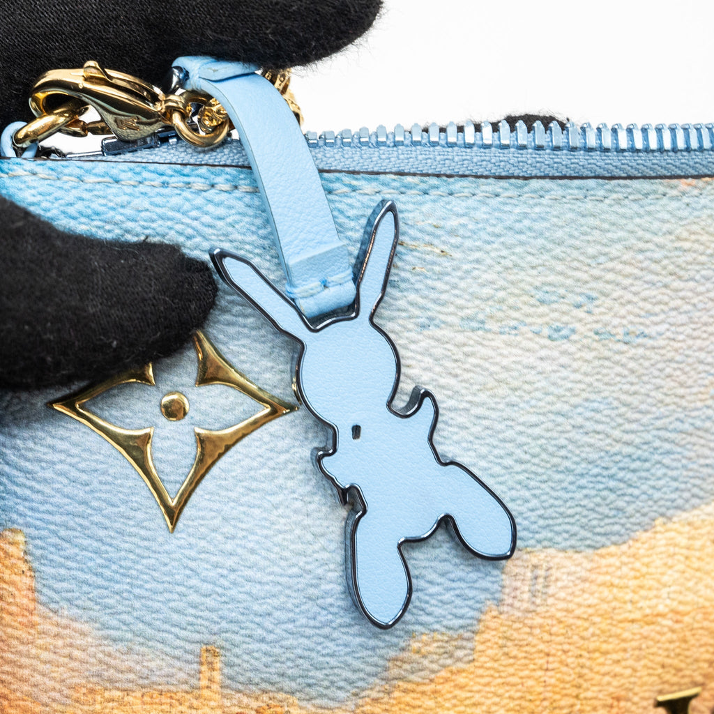 LOUIS VUITTON JEFF KOONS CHAIN POUCH MULTICOLOR GHW