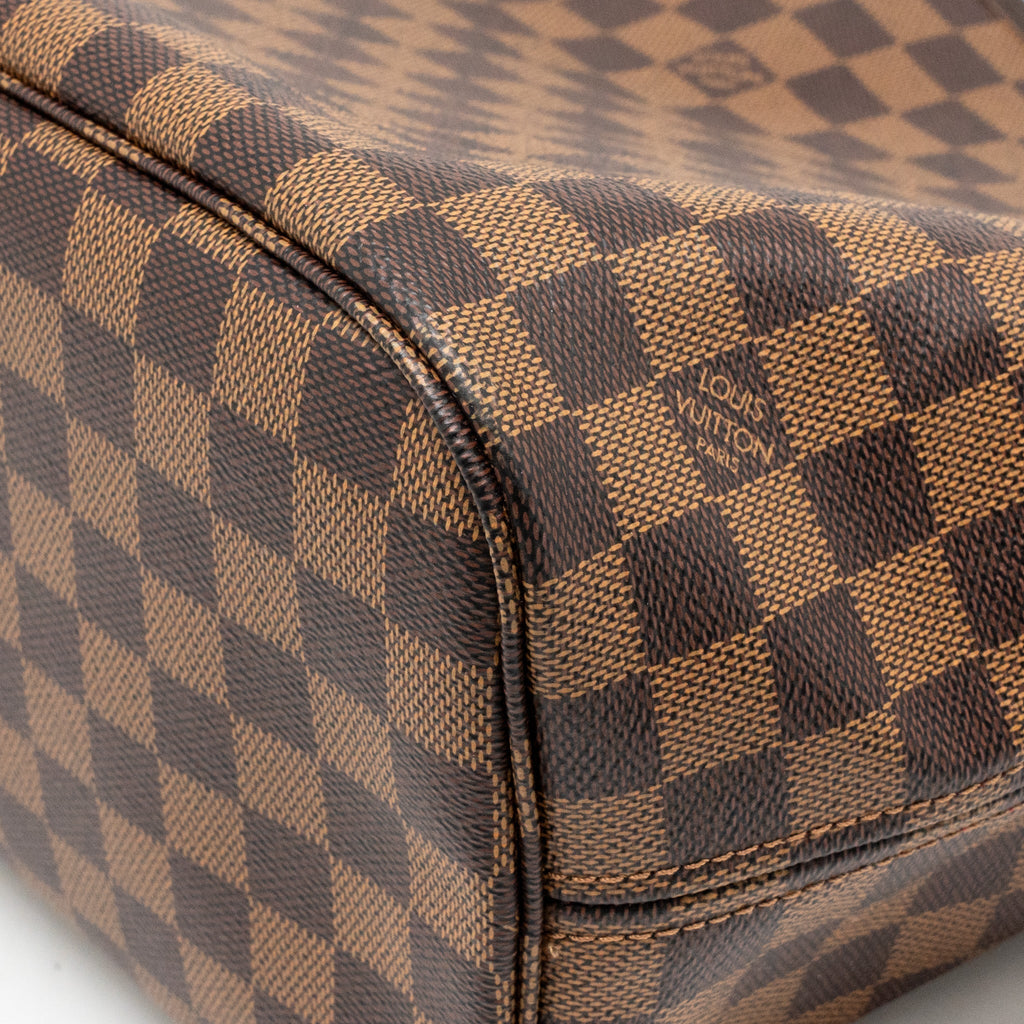 LOUIS VUITTON NEVERFULL MM DAMIER EBENE CANVAS GHW