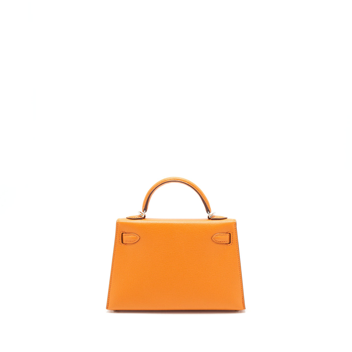 Hermes Mini Kelly Ⅱ Verso Chevre Mysore sanguine / orange SHW