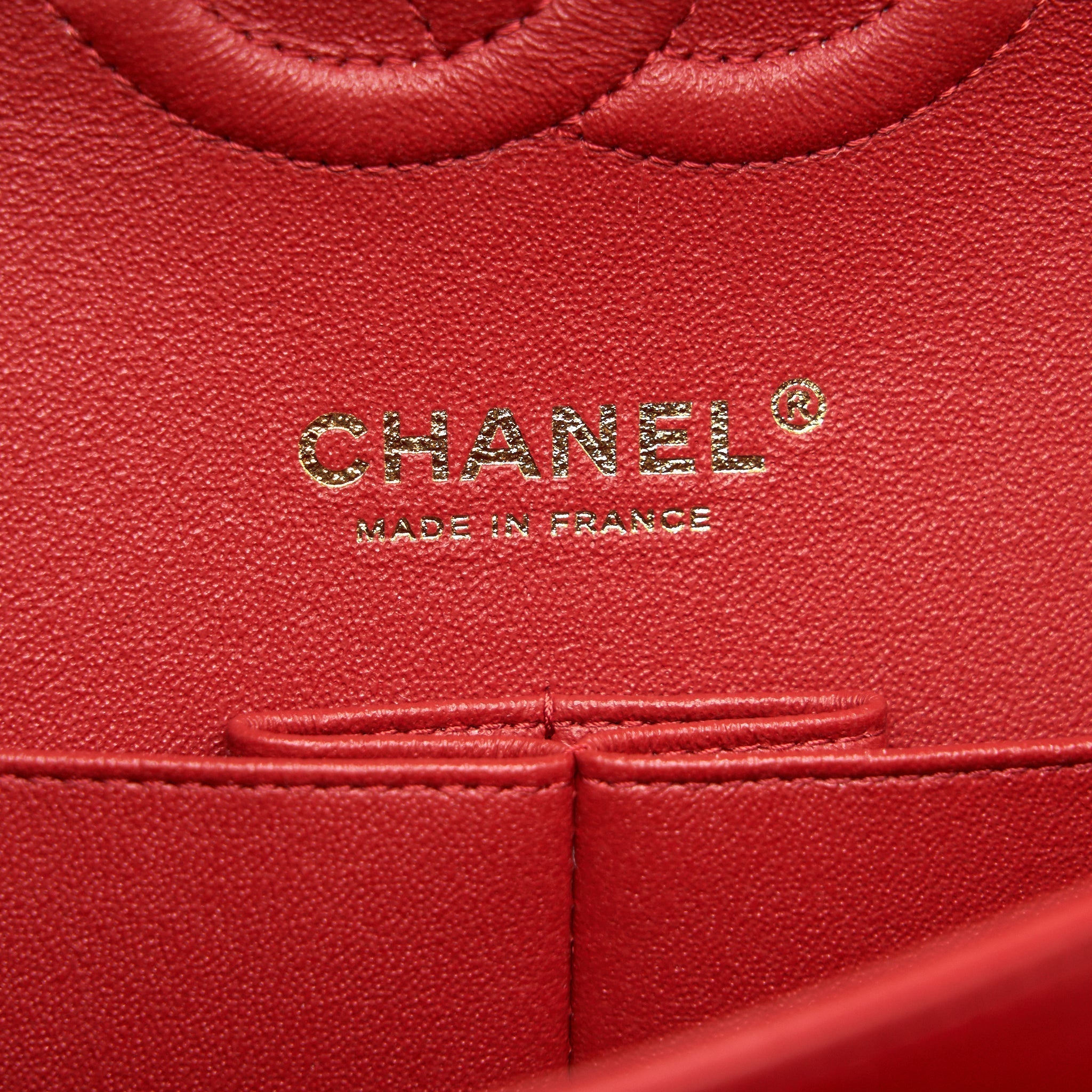CHANEL MEDIUM CLASSIC DOUBLE FLAP BAG RED LGHW SERIAL29