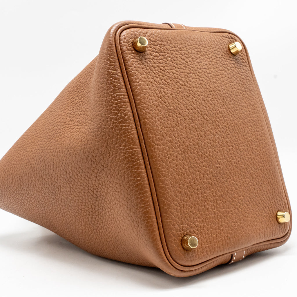 HERMES PICOTIN 18 LOCK BAG CLEMENCE GOLD GHW