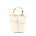 HERMES PICOTIN CARGO 18 SWIFT/TOILE CANVAS ECRU NATA SHW