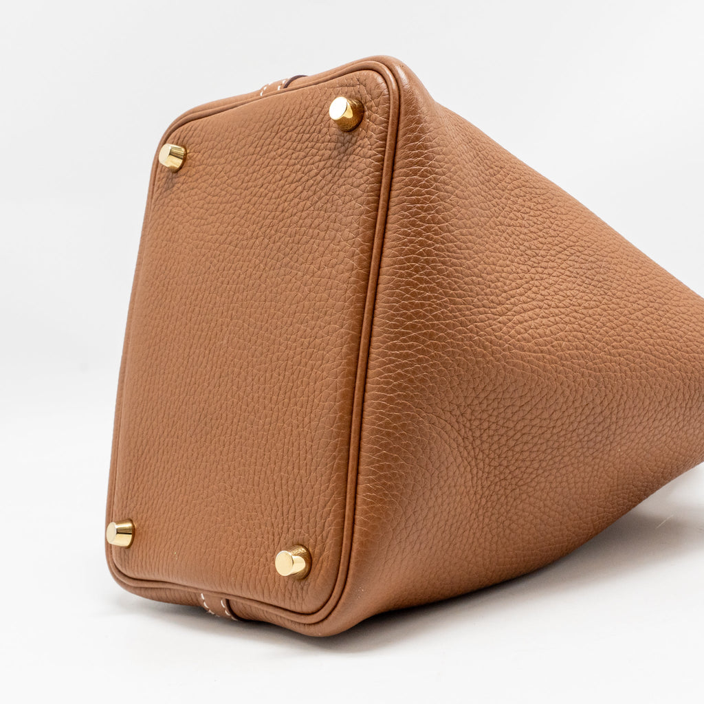 HERMES PICOTIN 18 LOCK BAG CLEMENCE GOLD GHW