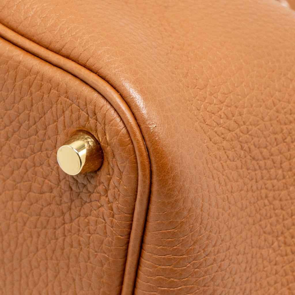 HERMES PICOTIN 18 LOCK BAG CLEMENCE GOLD GHW