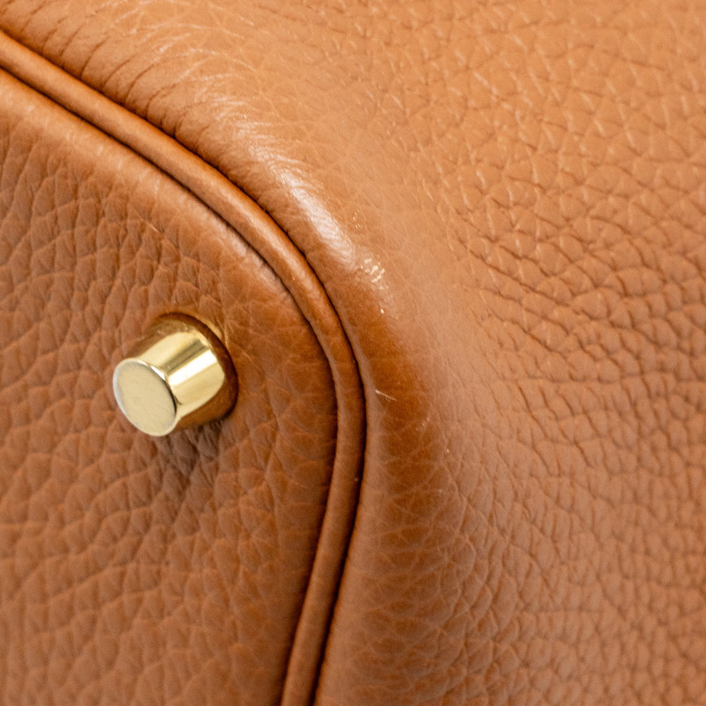 HERMES PICOTIN 18 LOCK BAG CLEMENCE GOLD GHW