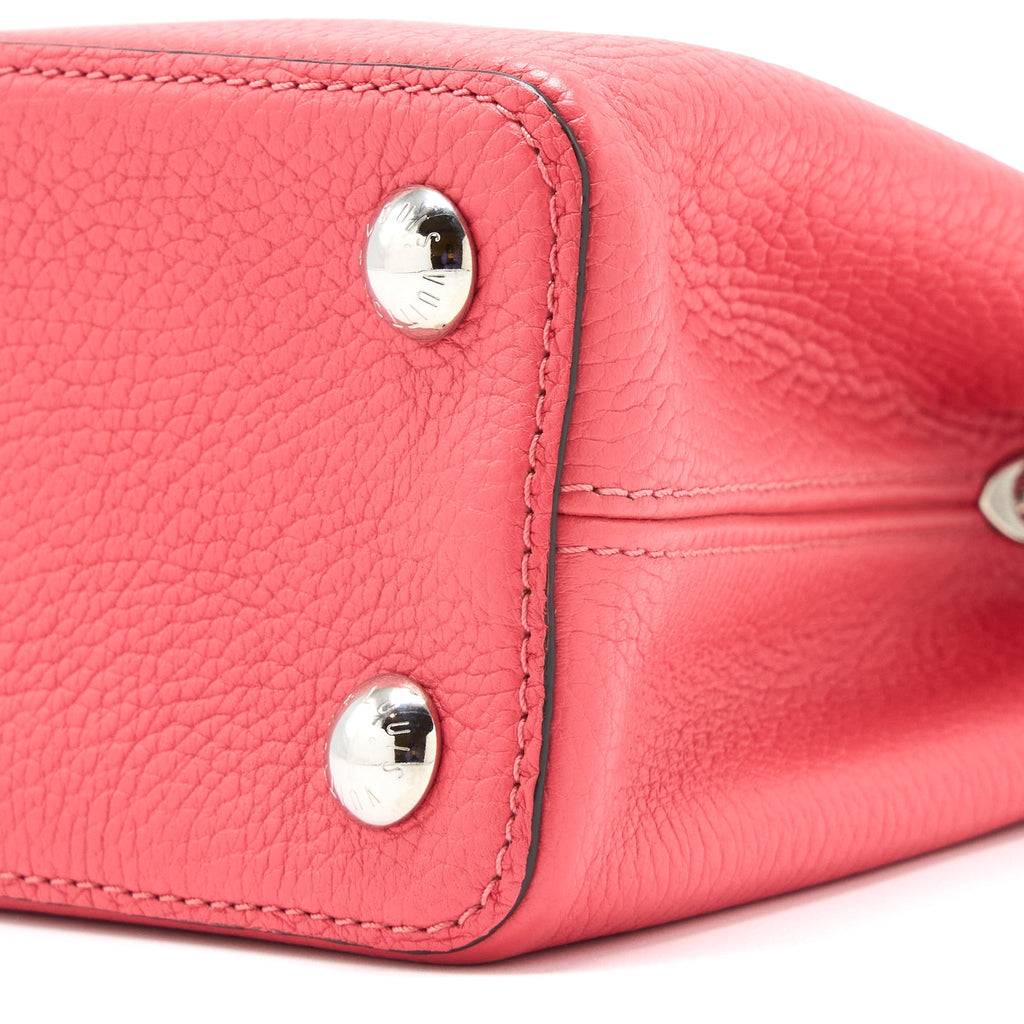 LOUIS VUITTON CAPUCINES BB TAURILLON PINK SHW