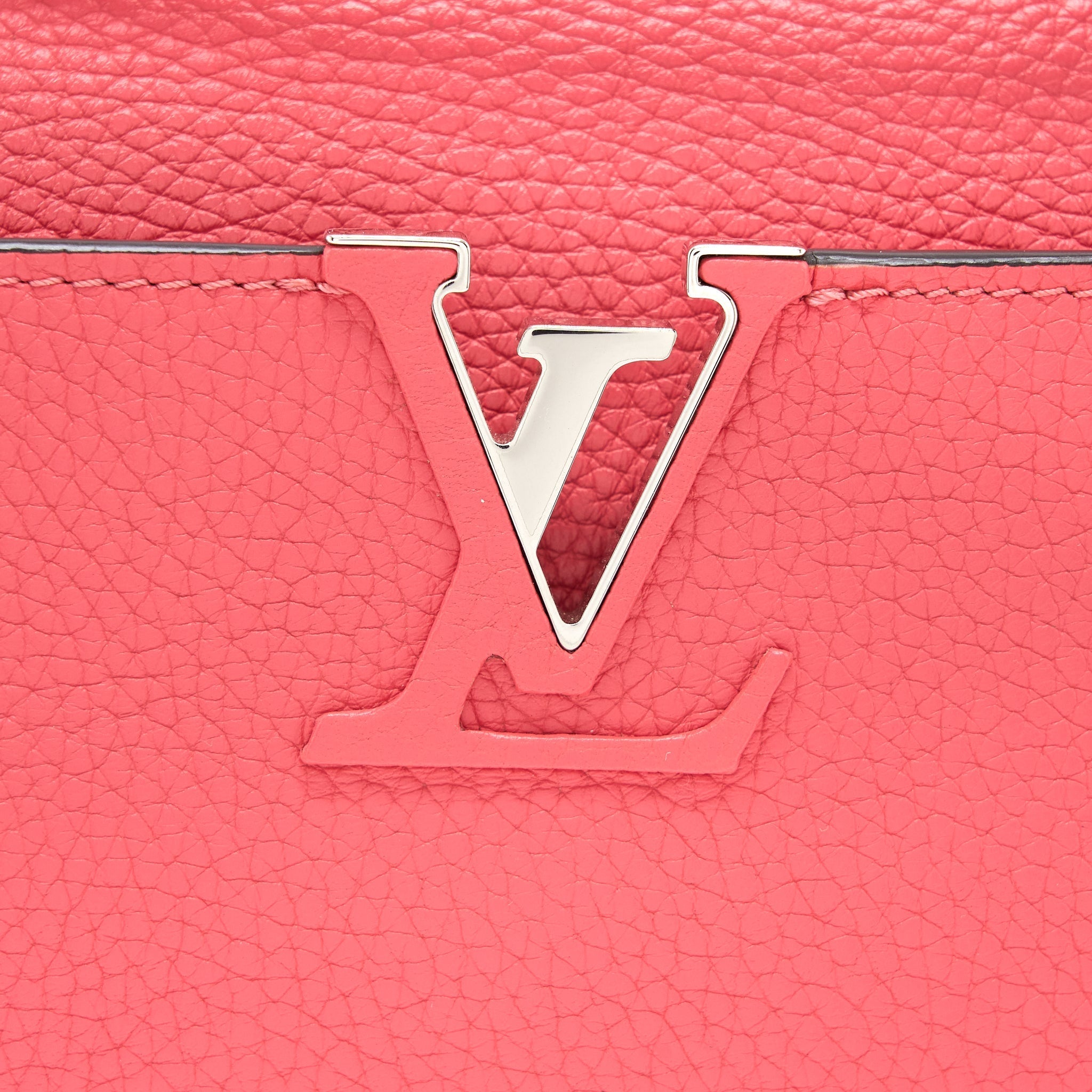 LOUIS VUITTON CAPUCINES BB TAURILLON PINK SHW