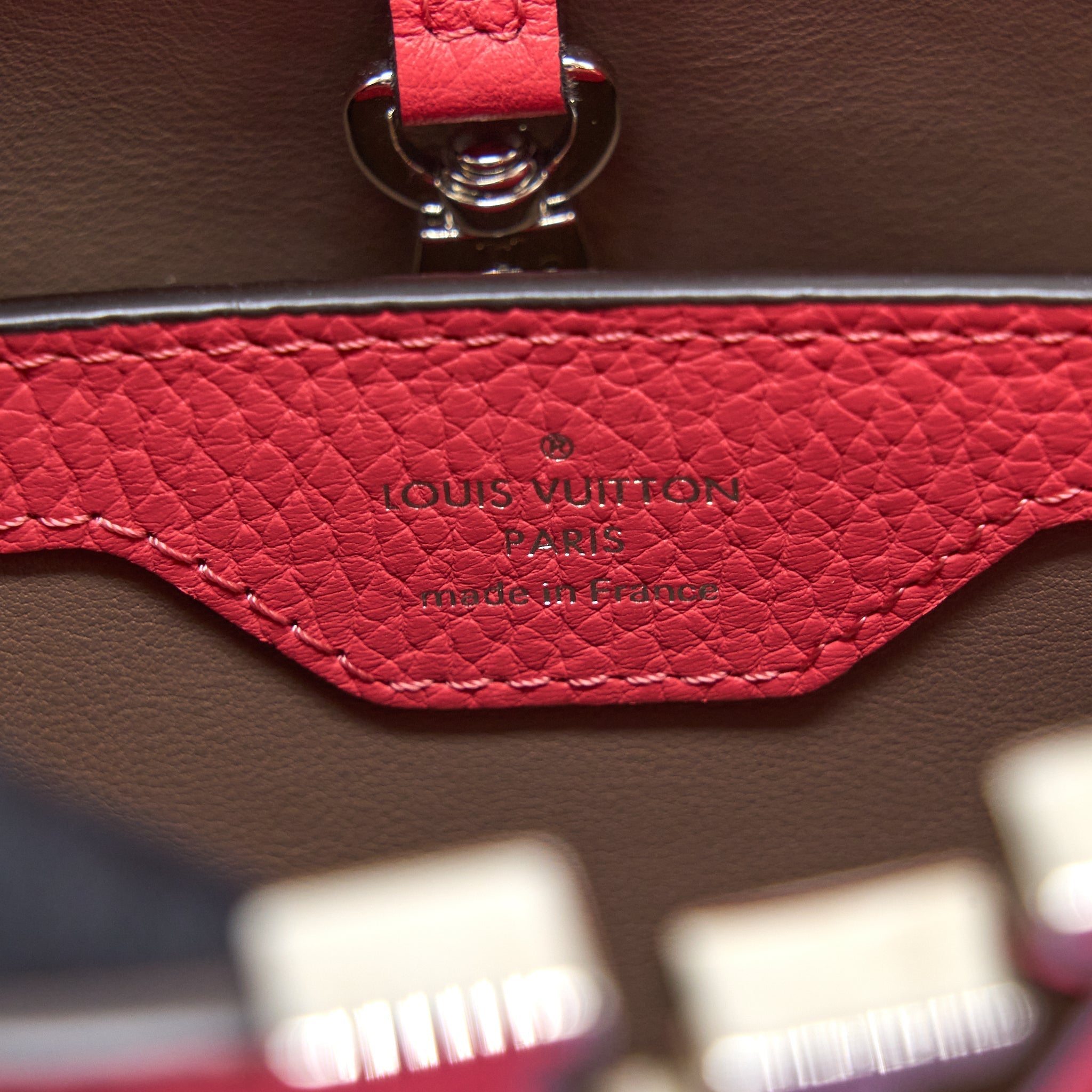 LOUIS VUITTON CAPUCINES BB TAURILLON PINK SHW