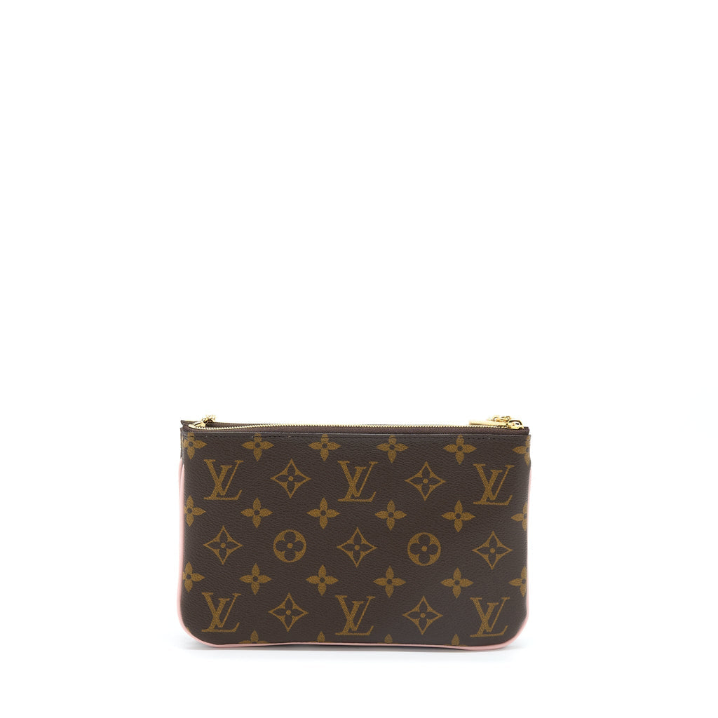LOUIS VUITTON VIVIAN DOUBLE ZIP POCHETTE LIMITED EDITION MONOGRAM CANVAS/MULTICOLOUR