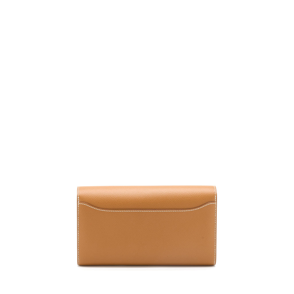 Hermes Constance Long Wallet Epsom Gold GHW